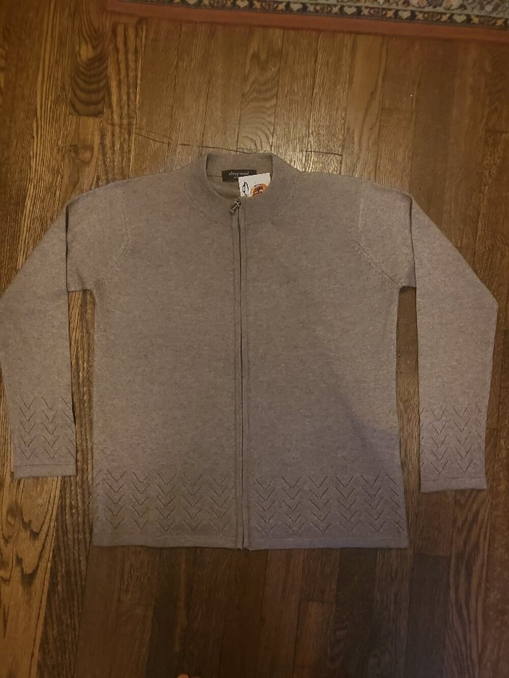 Sheep WoolKnit Zip-up Cardigan M